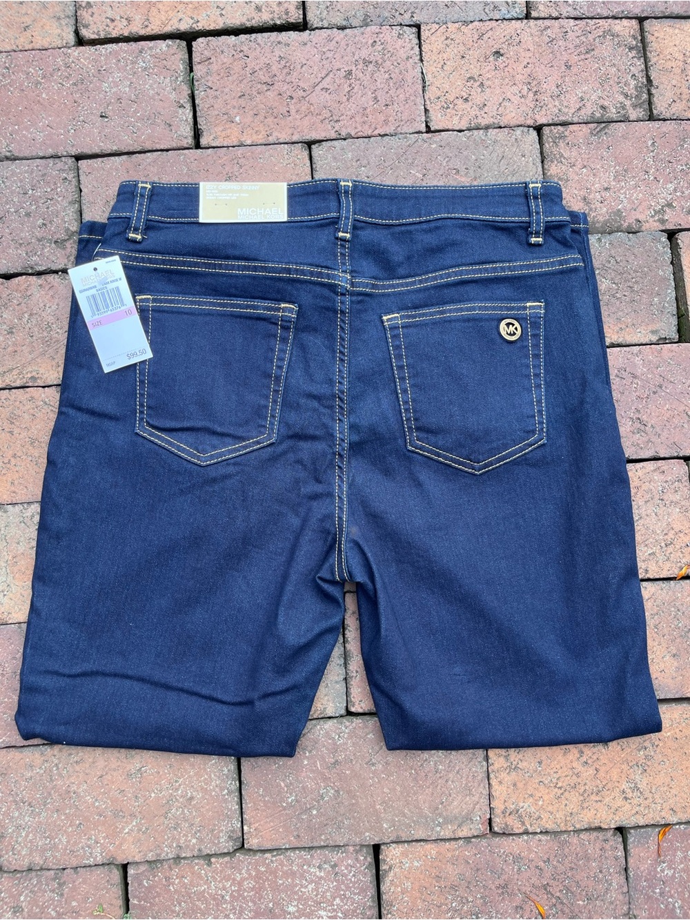 NWT Michael Kors Izzy Cropped Skinny Dark Blue Women’s Denim Jeans